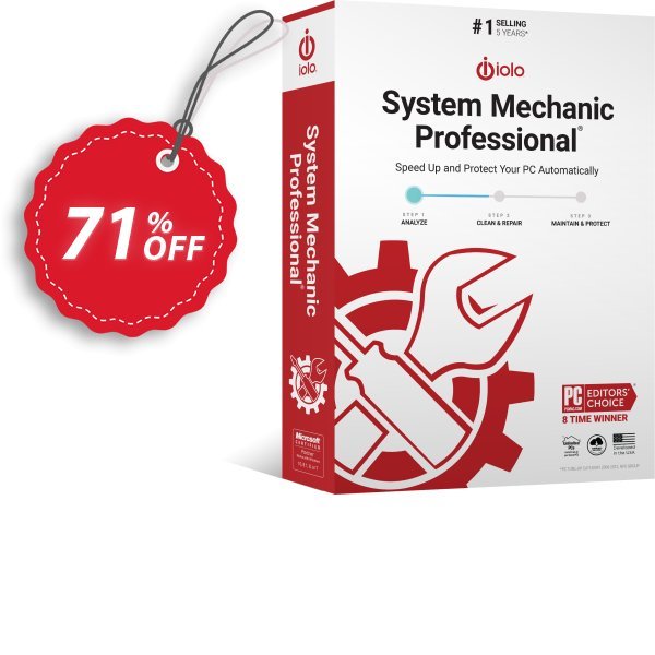 iolo System Mechanic Pro 22 Coupon, discount 60% OFF iolo System Mechanic Pro, verified. Promotion: Impressive sales code of iolo System Mechanic Pro, tested & approved