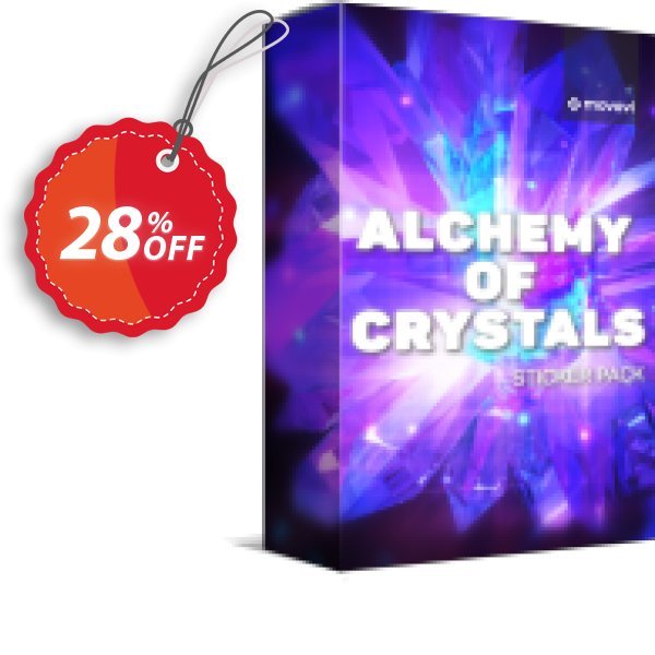 Movavi effect: Alchemy of Crystals Sticker Pack