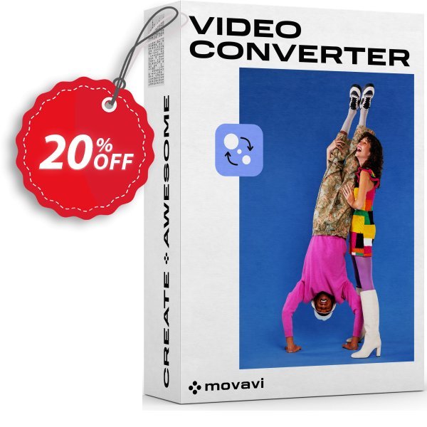 Movavi Video Converter Premium, 1-year  Coupon, discount 20% OFF Movavi Video Converter Premium (1-year), verified. Promotion: Excellent promo code of Movavi Video Converter Premium (1-year), tested & approved