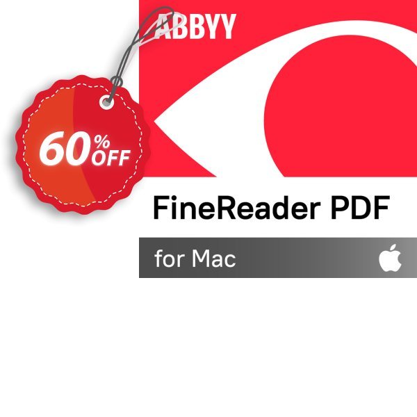 ABBYY FineReader PDF for MAC Coupon, discount 60% OFF ABBYY FineReader PDF for Mac, verified. Promotion: Marvelous discounts code of ABBYY FineReader PDF for Mac, tested & approved