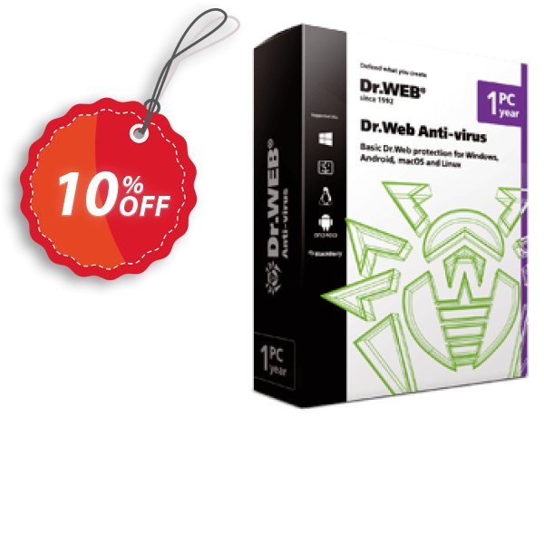 Dr.Web Anti-Virus, without Tech support  Coupon, discount Dr.Web Anti-Virus without technical support wonderful discounts code 2024. Promotion: wonderful discounts code of Dr.Web Anti-Virus without technical support 2024