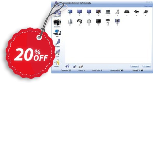 Antamedia Internet Cafe Software - Standard Edition for 40 clients Coupon, discount Special Discount. Promotion: imposing discount code of Internet Cafe Software - Standard Edition for 40 clients 2024