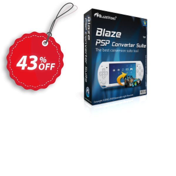 BlazeVideo PSP Converter Suite Coupon, discount Save 42% Off. Promotion: stunning promotions code of BlazeVideo PSP Converter Suite 2024