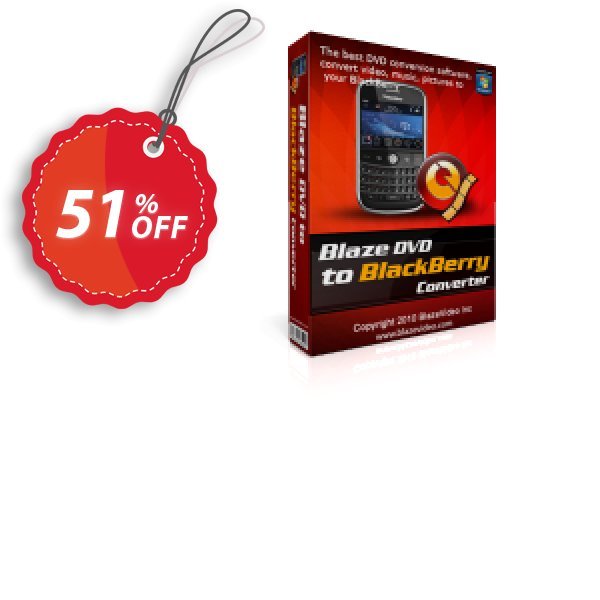 BlazeVideo DVD to BlackBerry Converter Coupon, discount Save 50% Off. Promotion: imposing deals code of BlazeVideo DVD to BlackBerry Converter 2024