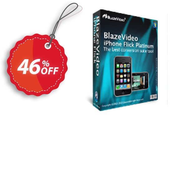 BlazeVideo iPhone Flick Platinum Coupon, discount Save 45% Off. Promotion: imposing discounts code of BlazeVideo iPhone Flick Platinum 2024