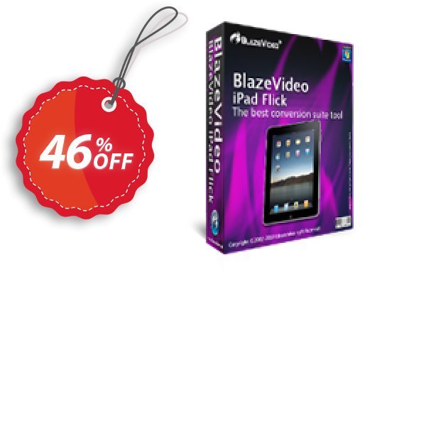 BlazeVideo iPad Flick Coupon, discount Save 45% Off. Promotion: stirring promotions code of BlazeVideo iPad Flick 2024