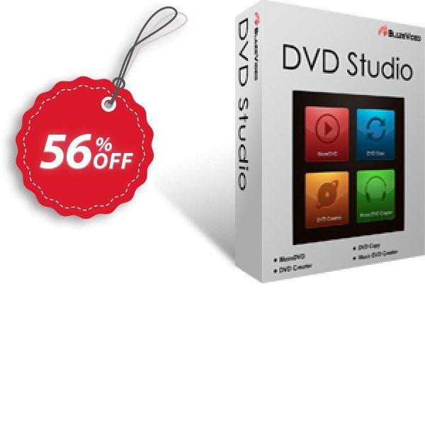 BlazeVideo DVD Studio Coupon, discount Holiday Discount: $100 OFF. Promotion: impressive sales code of BlazeVideo DVD Studio 2024