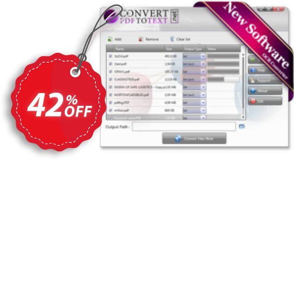 Convert PDF to Text Coupon, discount Convert PDF to Text Desktop Software impressive promo code 2024. Promotion: impressive promo code of Convert PDF to Text Desktop Software 2024