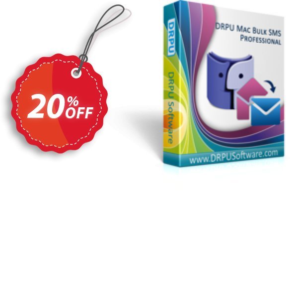 DRPU MAC Bulk SMS Software - Professional Edition Coupon, discount Wide-site discount 2024 DRPU Mac Bulk SMS Software - Professional Edition. Promotion: marvelous sales code of DRPU Mac Bulk SMS Software - Professional Edition 2024