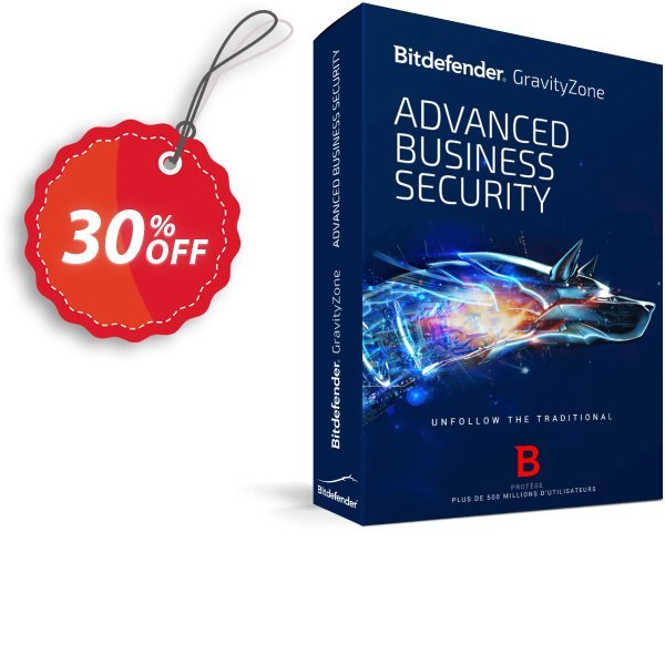 Bitdefender GravityZone Advanced Business Security Coupon, discount 30% OFF Bitdefender GravityZone Advanced Business Security, verified. Promotion: Awesome promo code of Bitdefender GravityZone Advanced Business Security, tested & approved