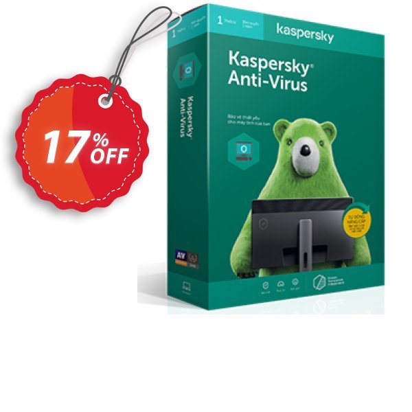 Kaspersky AntiVirus Coupon, discount Kaspersky Anti-Virus big discount code 2024. Promotion: big discount code of Kaspersky Anti-Virus 2024