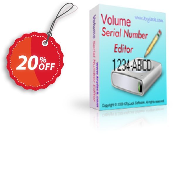 Volume Serial Number Editor UNLIMITED Plan Coupon, discount Volume Serial Number Editor UNLIMITED License fearsome discount code 2024. Promotion: fearsome discount code of Volume Serial Number Editor UNLIMITED License 2024