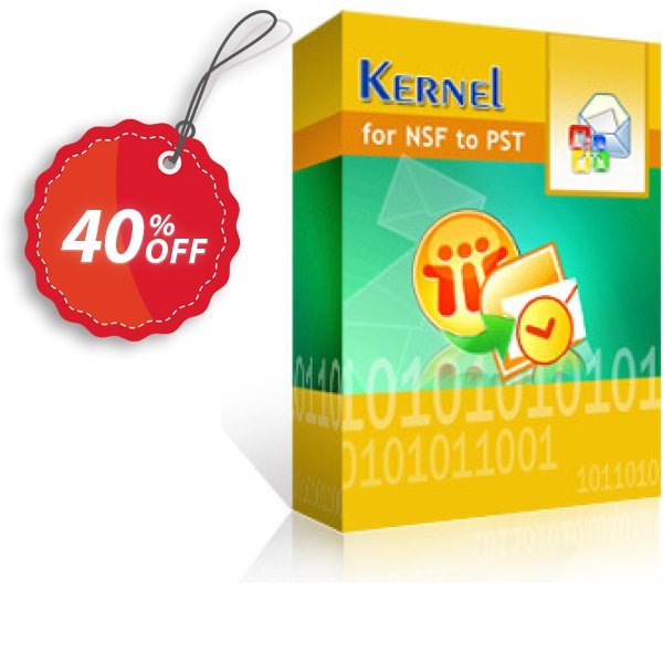 Kernel for Lotus Notes to Outlook, 100 NSF Files  Coupon, discount 30% OFF Kernel for Lotus Notes to Outlook (100 NSF Files), verified. Promotion: Staggering deals code of Kernel for Lotus Notes to Outlook (100 NSF Files), tested & approved