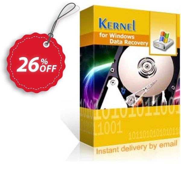 Kernel for WINDOWS Data Recovery Coupon, discount Kernel Windows Data Recovery - Home License imposing promo code 2024. Promotion: imposing promo code of Kernel Windows Data Recovery - Home License 2024