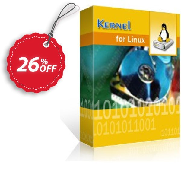 Kernel for Linux Data Recovery Coupon, discount Kernel Recovery for Linux (Ext2, Ext3) - Home License impressive sales code 2024. Promotion: impressive sales code of Kernel Recovery for Linux (Ext2, Ext3) - Home License 2024