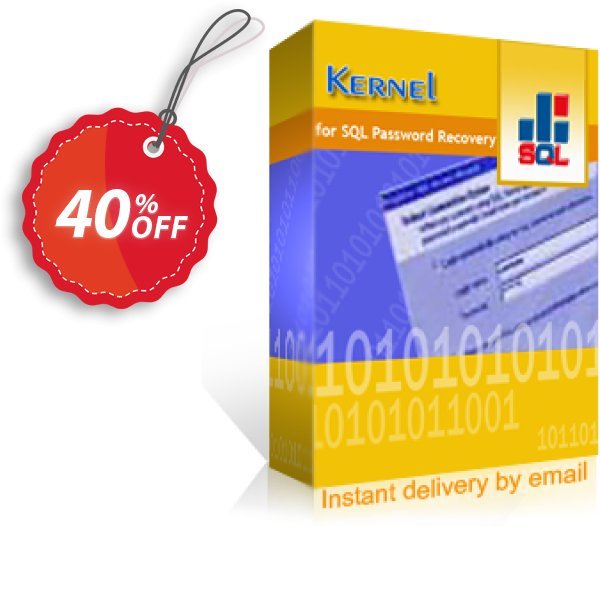 Kernel SQL Password Recovery - Technician Plan Coupon, discount Kernel SQL Password Recovery - Technician License special discounts code 2024. Promotion: special discounts code of Kernel SQL Password Recovery - Technician License 2024