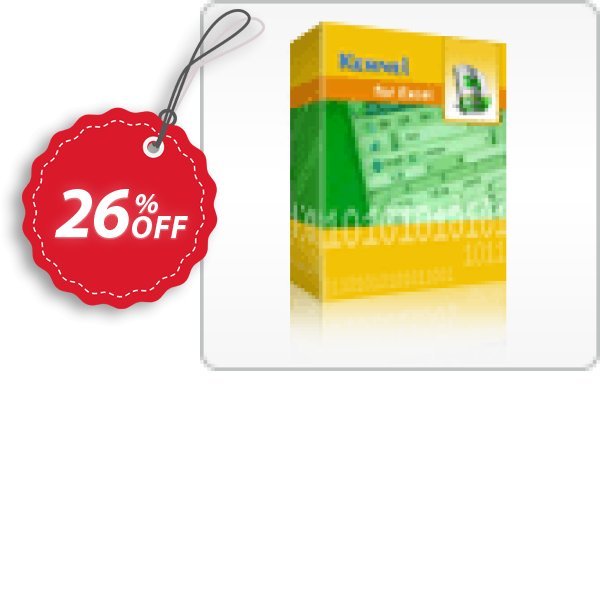 Kernel for Excel Repair Coupon, discount Kernel Recovery for Excel - Home License big discounts code 2025. Promotion: big discounts code of Kernel Recovery for Excel - Home License 2024