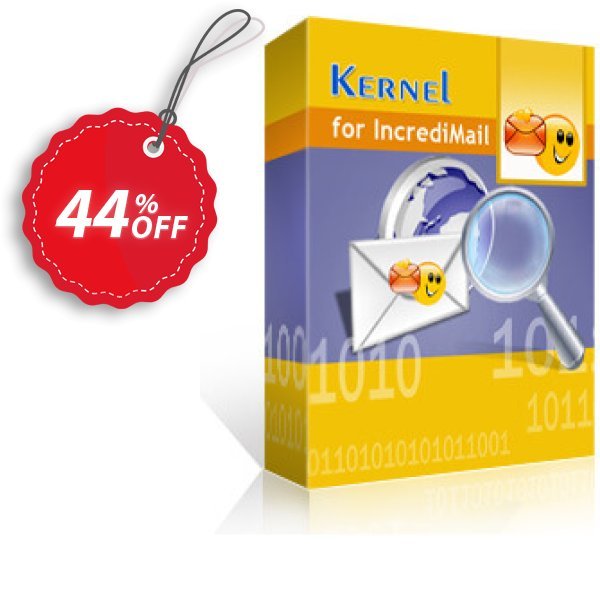 Kernel for IncrediMail Recovery, Corporate Plan  Coupon, discount Kernel Recovery for IncrediMail - Corporate License imposing offer code 2024. Promotion: imposing offer code of Kernel Recovery for IncrediMail - Corporate License 2024