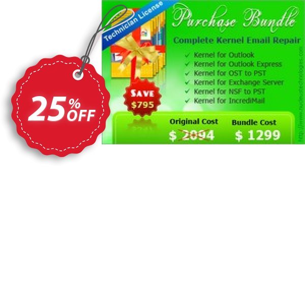 Bundle Complete Kernel Email Repair Coupon, discount Complete Kernel Email Repair - Technician License best promo code 2025. Promotion: best promo code of Complete Kernel Email Repair - Technician License 2024