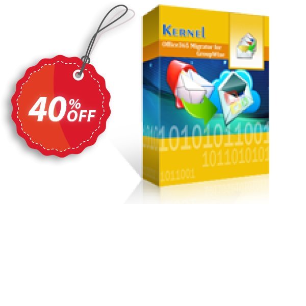 Kernel Office365 Migrator for GroupWise, Corporate Plan  Coupon, discount Kernel Office365 Migrator for GroupWise - Corporate License Stirring promo code 2024. Promotion: Stirring promo code of Kernel Office365 Migrator for GroupWise - Corporate License 2024