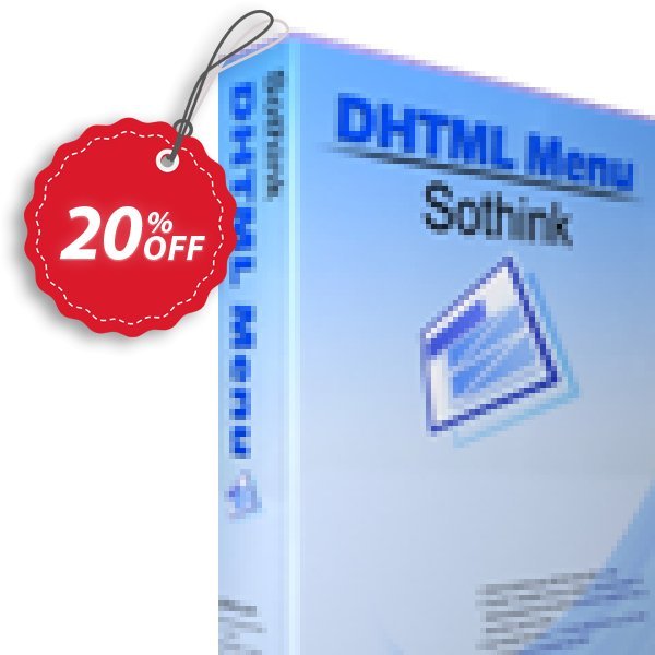 Sothink DHTML Menu Coupon, discount Sothink DHTML Menu excellent offer code 2025. Promotion: excellent offer code of Sothink DHTML Menu 2024
