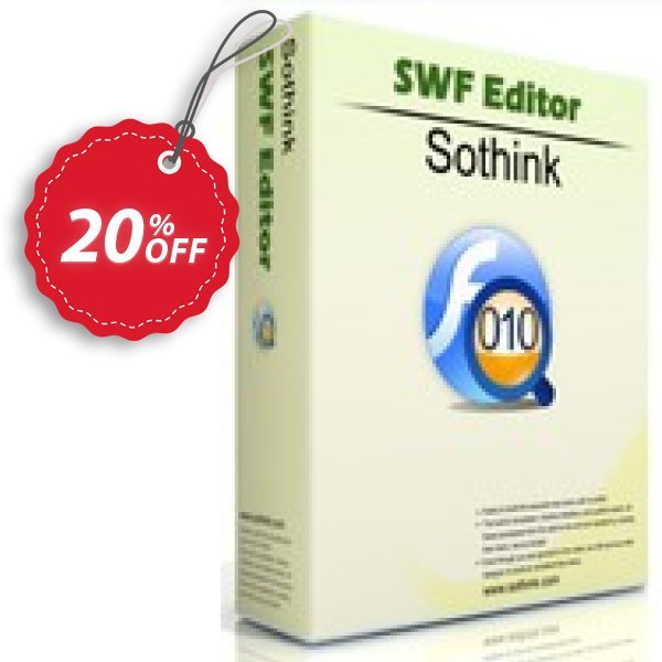 Sothink SWF Editor Coupon, discount Sothink SWF Editor wonderful discount code 2024. Promotion: wonderful discount code of Sothink SWF Editor 2024