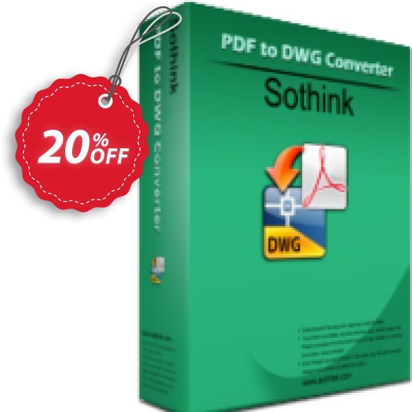 Sothink PDF to DWG Converter Coupon, discount Sothink PDF to DWG Converter excellent promo code 2024. Promotion: excellent promo code of Sothink PDF to DWG Converter 2024