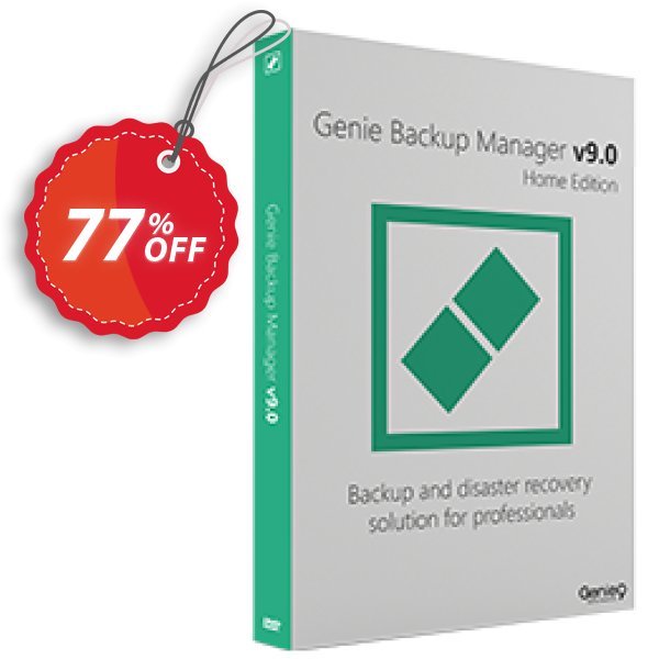 Genie Backup Manager Home 9 Coupon, discount Genie Backup Manager Home 9 big discounts code 2025. Promotion: awful sales code of Genie Backup Manager Home 9 2024