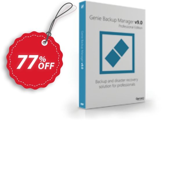 Genie Backup Manager PRO 9, 5 Pack  Coupon, discount Genie Backup Manager Professional 9 - 5 Pack best promo code 2024. Promotion: best promo code of Genie Backup Manager Professional 9 - 5 Pack 2024