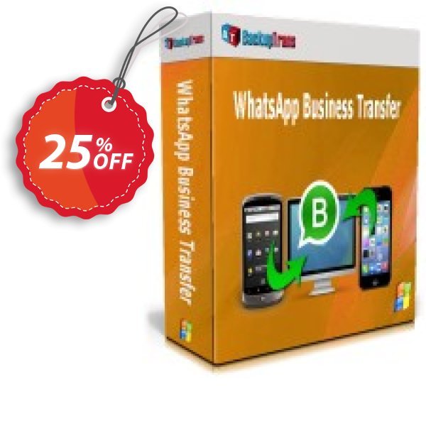 Backuptrans WhatsApp Business Transfer, Business Edition Coupon, discount 10% OFF Backuptrans WhatsApp Business Transfer (Business Edition), verified. Promotion: Special promotions code of Backuptrans WhatsApp Business Transfer (Business Edition), tested & approved