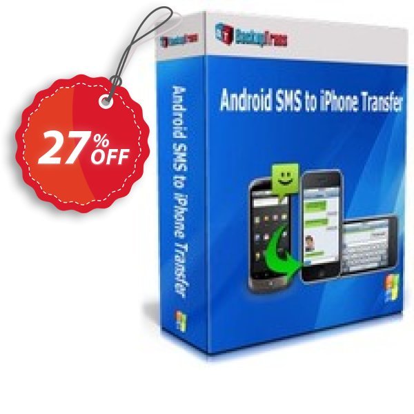 Backuptrans Android SMS to iPhone Transfer, Family Edition Coupon, discount Backuptrans Android SMS to iPhone Transfer (Family Edition) staggering promo code 2025. Promotion: stunning discount code of Backuptrans Android SMS to iPhone Transfer (Family Edition) 2024