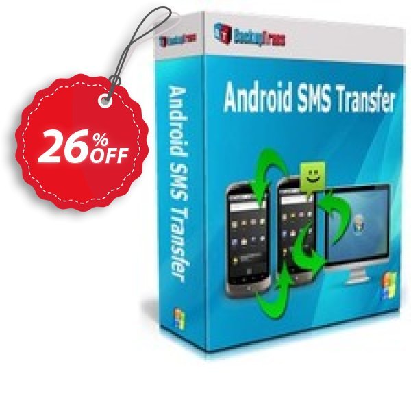 Backuptrans Android SMS Transfer Coupon, discount Backuptrans Android SMS Transfer (Personal Edition) fearsome offer code 2024. Promotion: formidable deals code of Backuptrans Android SMS Transfer (Personal Edition) 2024