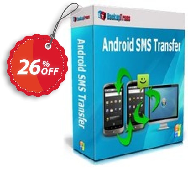 Backuptrans Android SMS Transfer, Business Edition  Coupon, discount Backuptrans Android SMS Transfer (Business Edition) excellent promo code 2024. Promotion: dreaded discount code of Backuptrans Android SMS Transfer (Business Edition) 2024