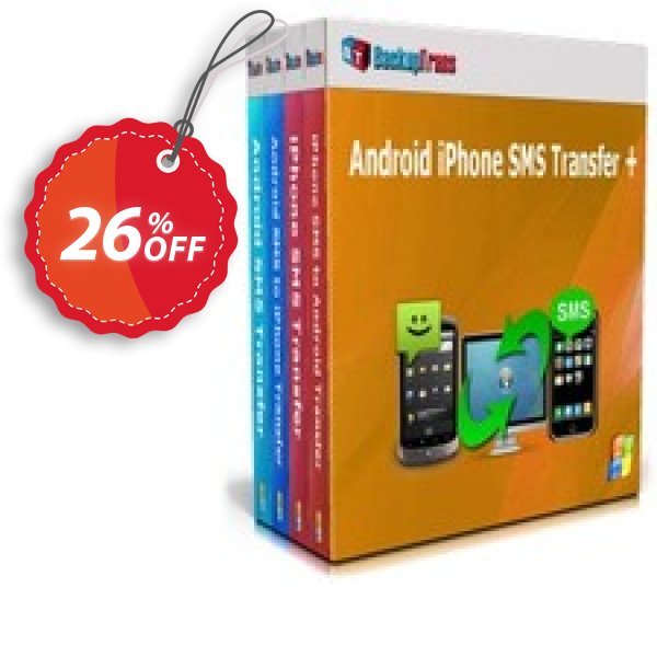 Backuptrans Android iPhone SMS Transfer +, Business Edition Coupon, discount Holiday Deals. Promotion: wonderful discount code of Backuptrans Android iPhone SMS Transfer + (Business Edition) 2024