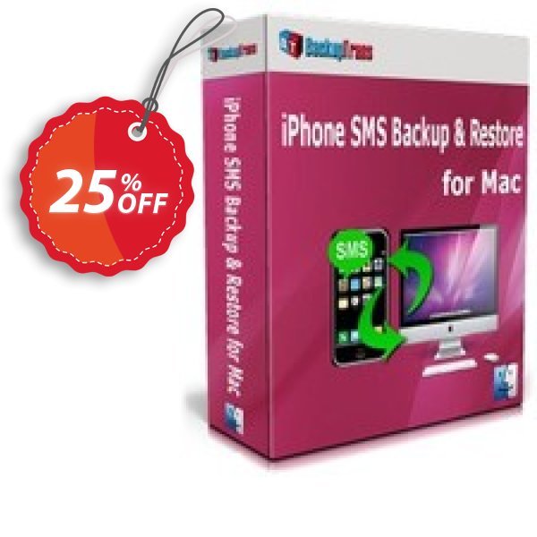 Backuptrans iPhone SMS Backup & Restore for MAC, Business Edition Coupon, discount Backuptrans iPhone SMS Backup & Restore for Mac (Business Edition) impressive offer code 2025. Promotion: stirring deals code of Backuptrans iPhone SMS Backup & Restore for Mac (Business Edition) 2024