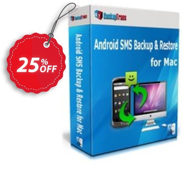 Backuptrans Android SMS Backup & Restore for MAC Coupon, discount Backuptrans Android SMS Backup & Restore for Mac (Personal Edition) awful discount code 2024. Promotion: awful offer code of Backuptrans Android SMS Backup & Restore for Mac (Personal Edition) 2024