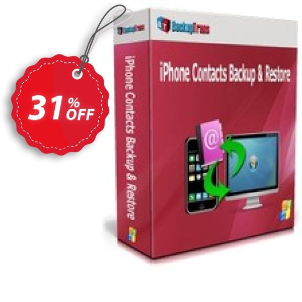 Backuptrans iPhone Contacts Backup & Restore Coupon, discount Backuptrans iPhone Contacts Backup & Restore (Personal Edition) big discounts code 2024. Promotion: best promo code of Backuptrans iPhone Contacts Backup & Restore (Personal Edition) 2024