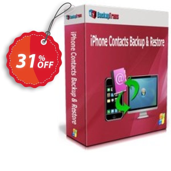 Backuptrans iPhone Contacts Backup & Restore, Family Edition Coupon, discount Backuptrans iPhone Contacts Backup & Restore (Family Edition) special sales code 2025. Promotion: hottest promotions code of Backuptrans iPhone Contacts Backup & Restore (Family Edition) 2024