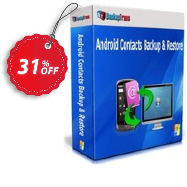 Backuptrans Android Contacts Backup & Restore Coupon, discount Backuptrans Android Contacts Backup & Restore (Personal Edition) awesome offer code 2024. Promotion: exclusive deals code of Backuptrans Android Contacts Backup & Restore (Personal Edition) 2024