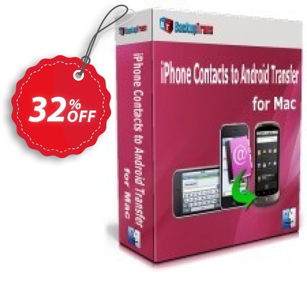 Backuptrans iPhone Contacts Backup & Restore for MAC, Family Edition  Coupon, discount Backuptrans iPhone Contacts Backup & Restore for Mac (Family Edition) imposing sales code 2024. Promotion: staggering promotions code of Backuptrans iPhone Contacts Backup & Restore for Mac (Family Edition) 2024