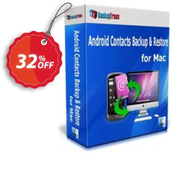 Backuptrans Android Contacts Backup & Restore for MAC, Family Edition Coupon, discount Backuptrans Android Contacts Backup & Restore for Mac (Family Edition) formidable discount code 2025. Promotion: impressive offer code of Backuptrans Android Contacts Backup & Restore for Mac (Family Edition) 2024