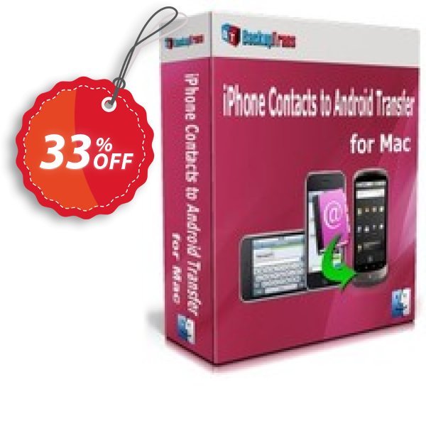 Backuptrans iPhone Contacts to Android Transfer for MAC Coupon, discount Backuptrans iPhone Contacts to Android Transfer for Mac (Personal Edition) exclusive offer code 2024. Promotion: special deals code of Backuptrans iPhone Contacts to Android Transfer for Mac (Personal Edition) 2024