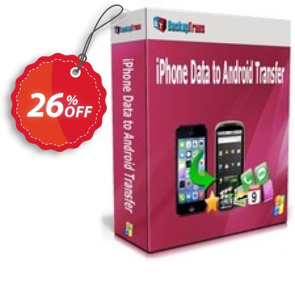 Backuptrans iPhone Data to Android Transfer, Business Edition Coupon, discount Backuptrans iPhone Data to Android Transfer (Business Edition) marvelous promotions code 2025. Promotion: excellent discounts code of Backuptrans iPhone Data to Android Transfer (Business Edition) 2024