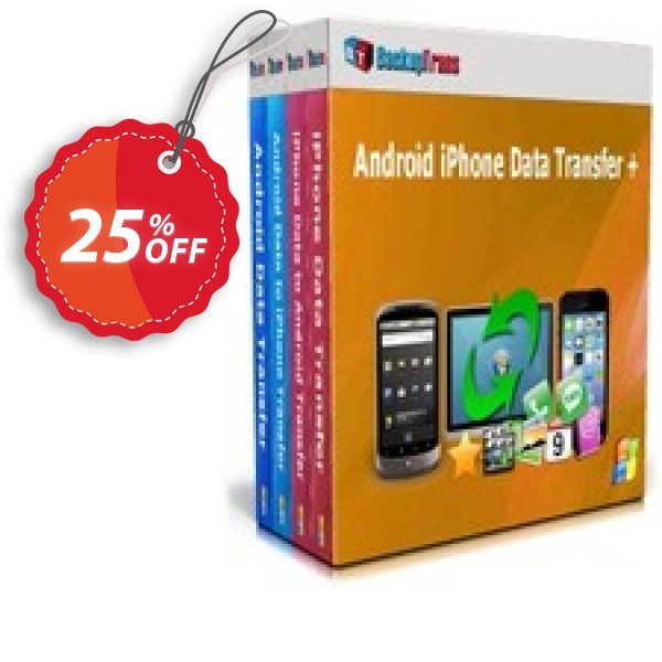 Backuptrans Android iPhone Data Transfer +, Business Edition Coupon, discount Holiday Deals. Promotion: super promo code of Backuptrans Android iPhone Data Transfer + (Business Edition) 2024