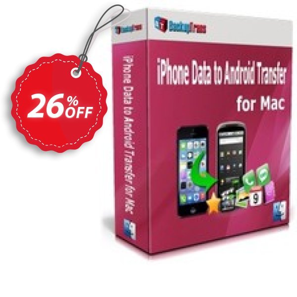 Backuptrans iPhone Data to Android Transfer for MAC Coupon, discount Backuptrans iPhone Data to Android Transfer for Mac (Personal Edition) amazing discounts code 2025. Promotion: wonderful promo code of Backuptrans iPhone Data to Android Transfer for Mac (Personal Edition) 2024