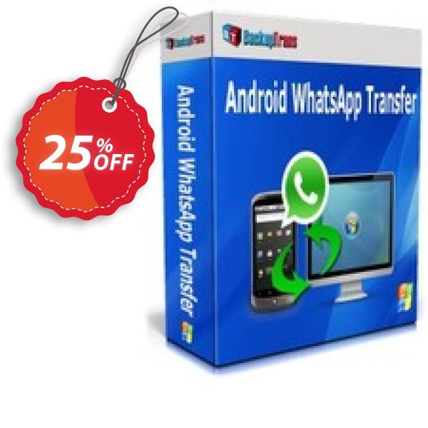 Backuptrans Android WhatsApp Transfer, Business Edition Coupon, discount Backuptrans Android WhatsApp Transfer(Business Edition) wonderful promo code 2025. Promotion: awesome discount code of Backuptrans Android WhatsApp Transfer(Business Edition) 2024