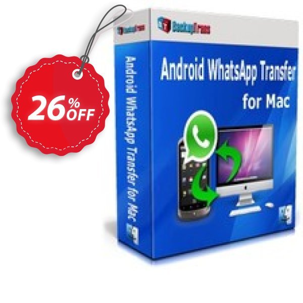 Backuptrans Android WhatsApp Transfer for MAC, Family Edition  Coupon, discount Backuptrans Android WhatsApp Transfer for Mac(Family Edition) stunning promotions code 2024. Promotion: amazing discounts code of Backuptrans Android WhatsApp Transfer for Mac(Family Edition) 2024