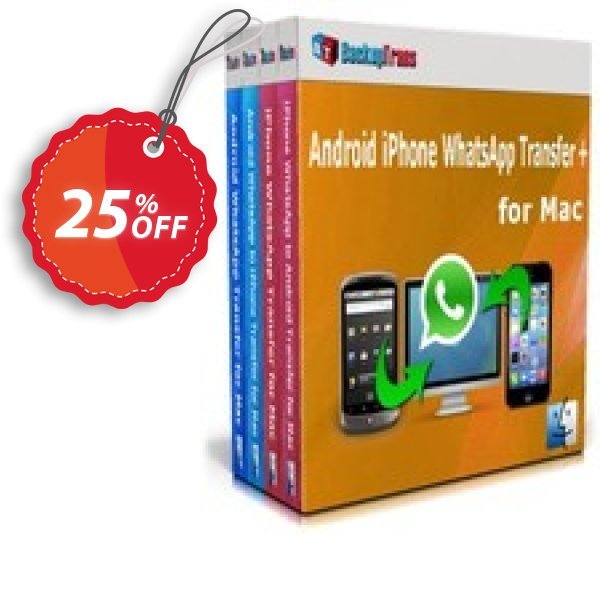 Backuptrans Android iPhone WhatsApp Transfer plus for MAC, Business Edition  Coupon, discount Holiday Deals. Promotion: awful promo code of Backuptrans Android iPhone WhatsApp Transfer + for Mac(Business Edition) 2024