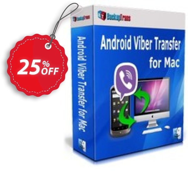 Backuptrans Android Viber Transfer for MAC, Business Edition Coupon, discount Backuptrans Android Viber Transfer for Mac (Business Edition) amazing deals code 2025. Promotion: wonderful sales code of Backuptrans Android Viber Transfer for Mac (Business Edition) 2024