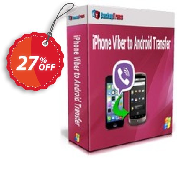 Backuptrans iPhone Viber to Android Transfer, Family Edition  Coupon, discount Backuptrans iPhone Viber to Android Transfer (Family Edition) dreaded offer code 2024. Promotion: fearsome deals code of Backuptrans iPhone Viber to Android Transfer (Family Edition) 2024